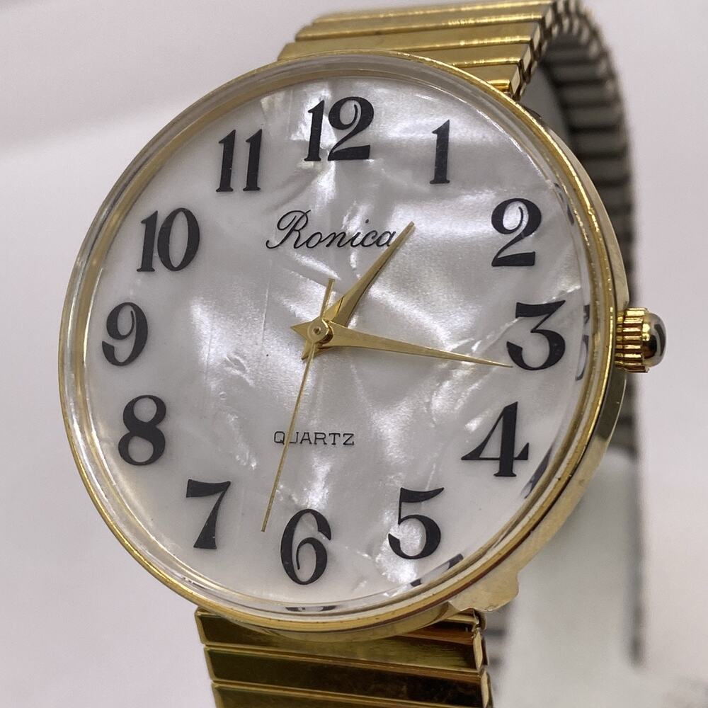 Vintage Ronica Womens Mop Dial Watch New Battery